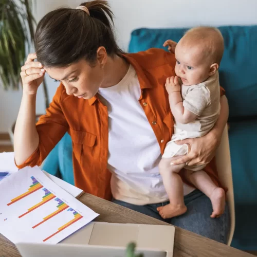 Woman stressed out in need of stress management therapy